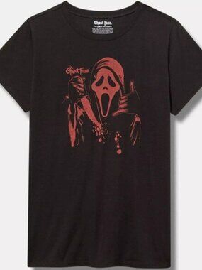 ❤️NWT TORRID TEE - SCREAM MOVIE HALLOWEEN COSTUME GHOST FACE - PLUS SIZE